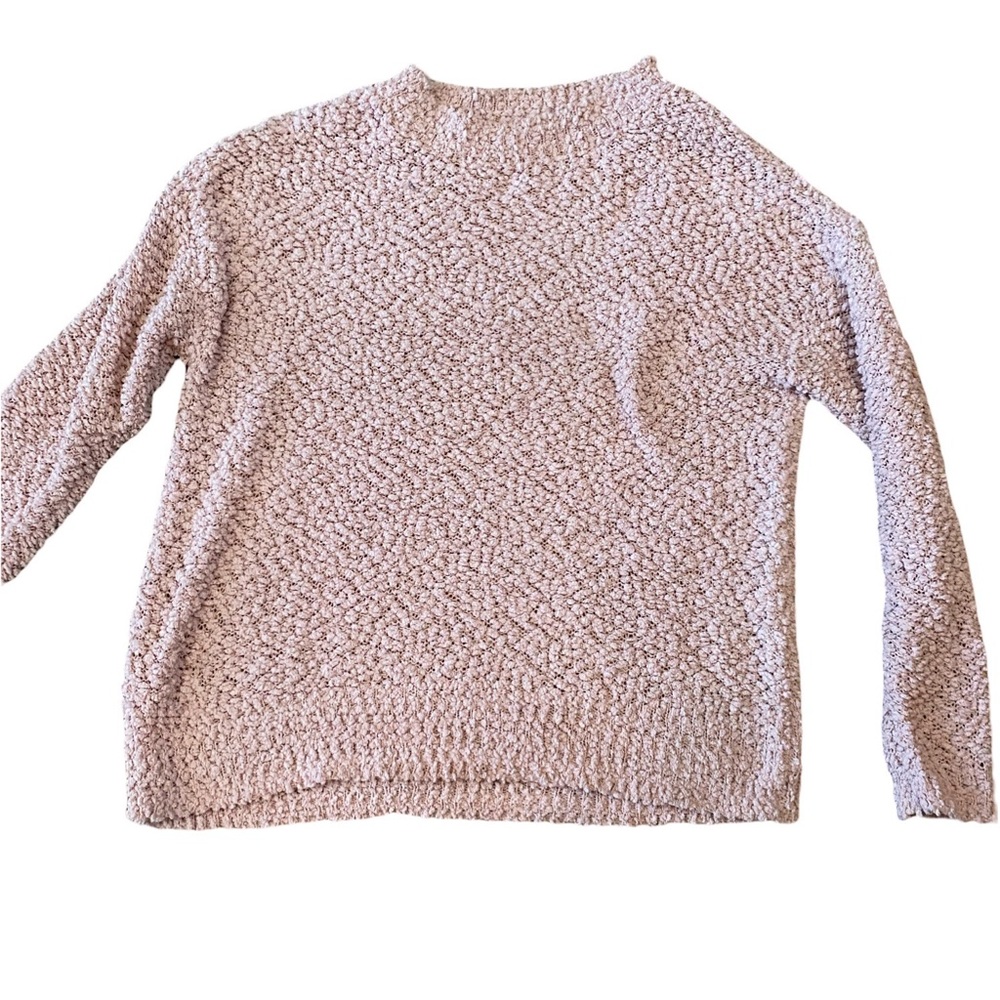 Like new Cherish pink popcorn sweater S/M